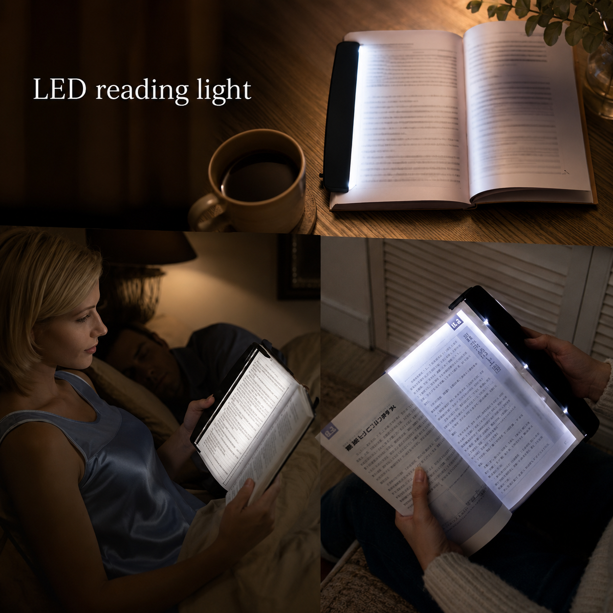 Portable LED Tablet Book Light Reading Night Light