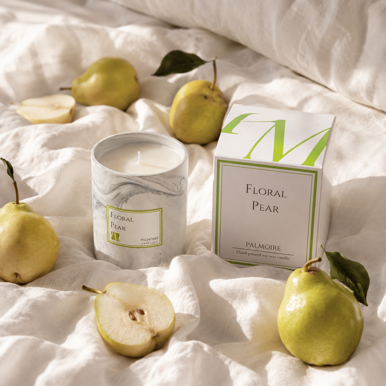 Floral Pear Soy Wax Candle