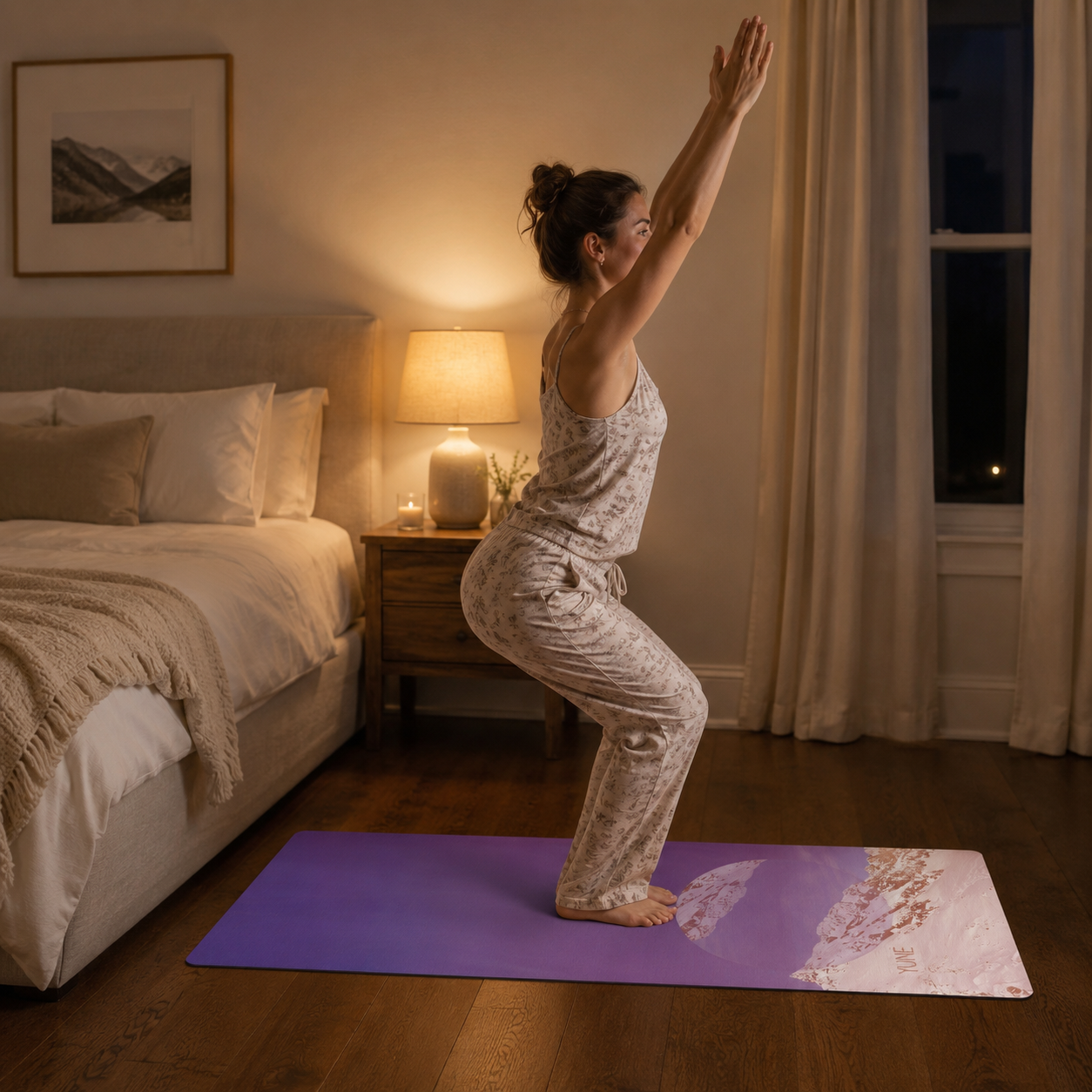 Aspen Yoga Mat – 6mm Eco-Friendly Lavender Non-Slip Mat for Comfort